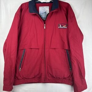 Miami International Boat Show Jacket Mens L Red Gear For Sports Windbreaker
